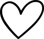 Heart Outline SVG Bold Sketch Vector