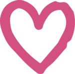 Heart Outline SVG Rustic Sketch Vector