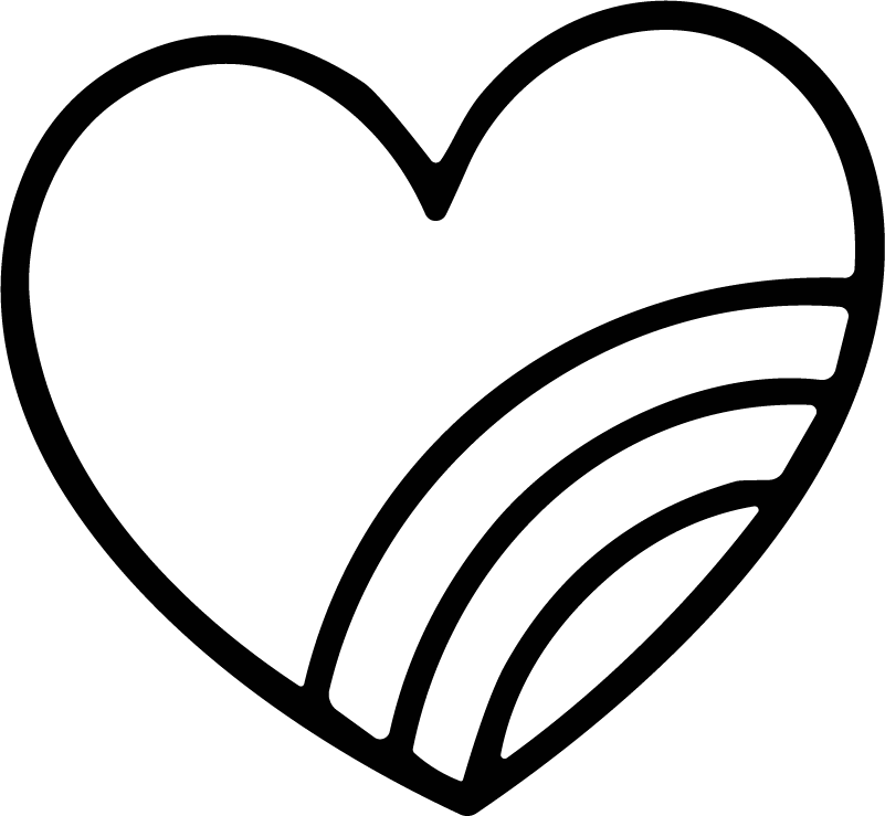 Heart Outline SVG Bold Swirl Vector