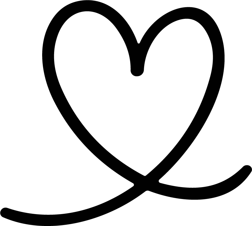 Heart Outline SVG Continuous Line Vector