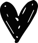 Heart Silhouette SVG Rustic Sketch Vector