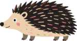 Hedgehog SVG Colorful Spiky Vector