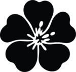 Hibiscus Flower SVG Bold Silhouette Vector