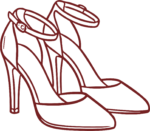 High Heel Shoes SVG Elegant Outline Vector