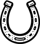 Horseshoe SVG Bold Outline Vector
