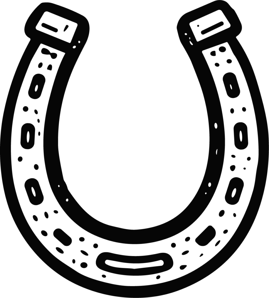 Horseshoe SVG Bold Outline Vector