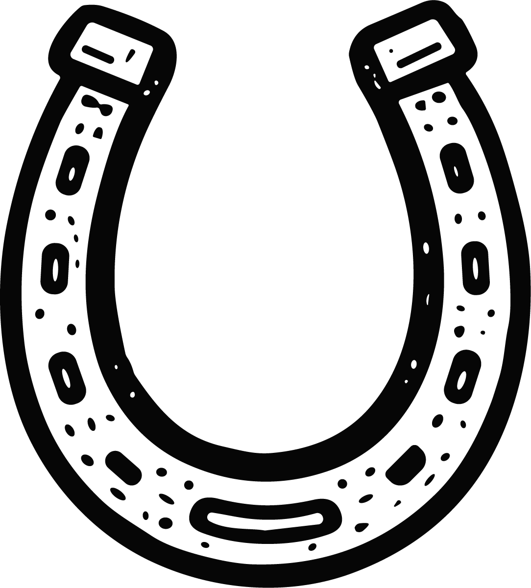 Horseshoe SVG Bold Outline Vector - Image 1