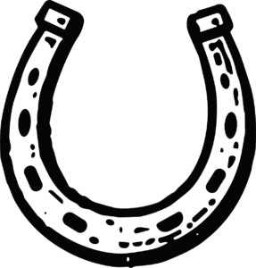 Horseshoe SVG Bold Outline Vector