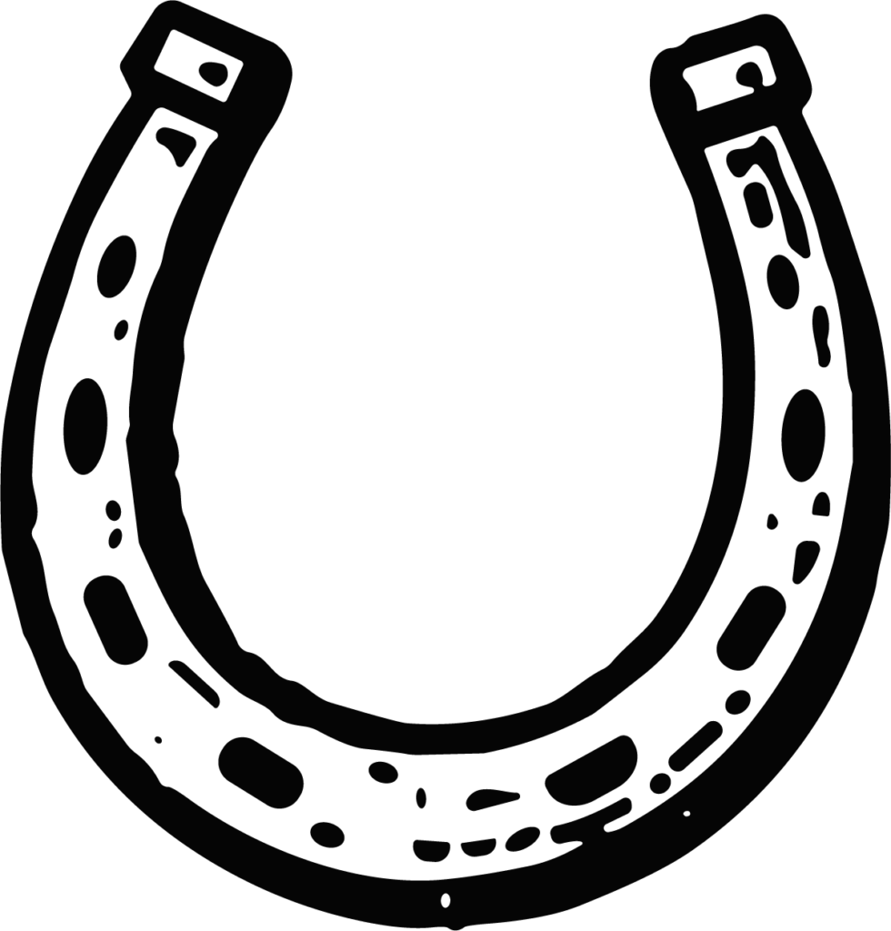 Horseshoe SVG Bold Outline Vector