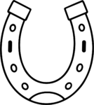 Horseshoe SVG Classic Outline Vector