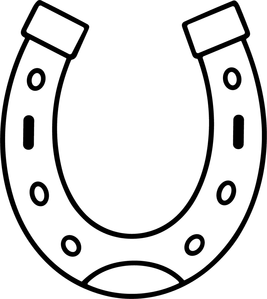 Horseshoe SVG Classic Outline Vector