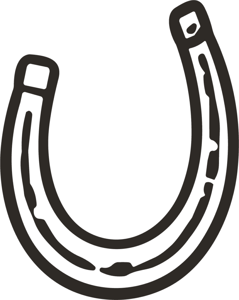 Horseshoe SVG Bold Outline Vector