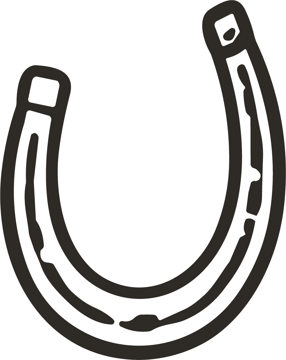 Horseshoe SVG Bold Outline Vector - Image 1