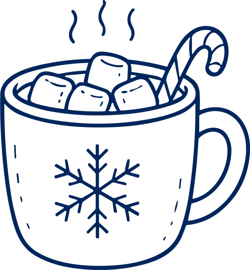 Hot Chocolate Mug SVG Cozy Winter Vector