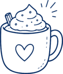 Hot Chocolate Mug SVG Cozy Sketch Vector