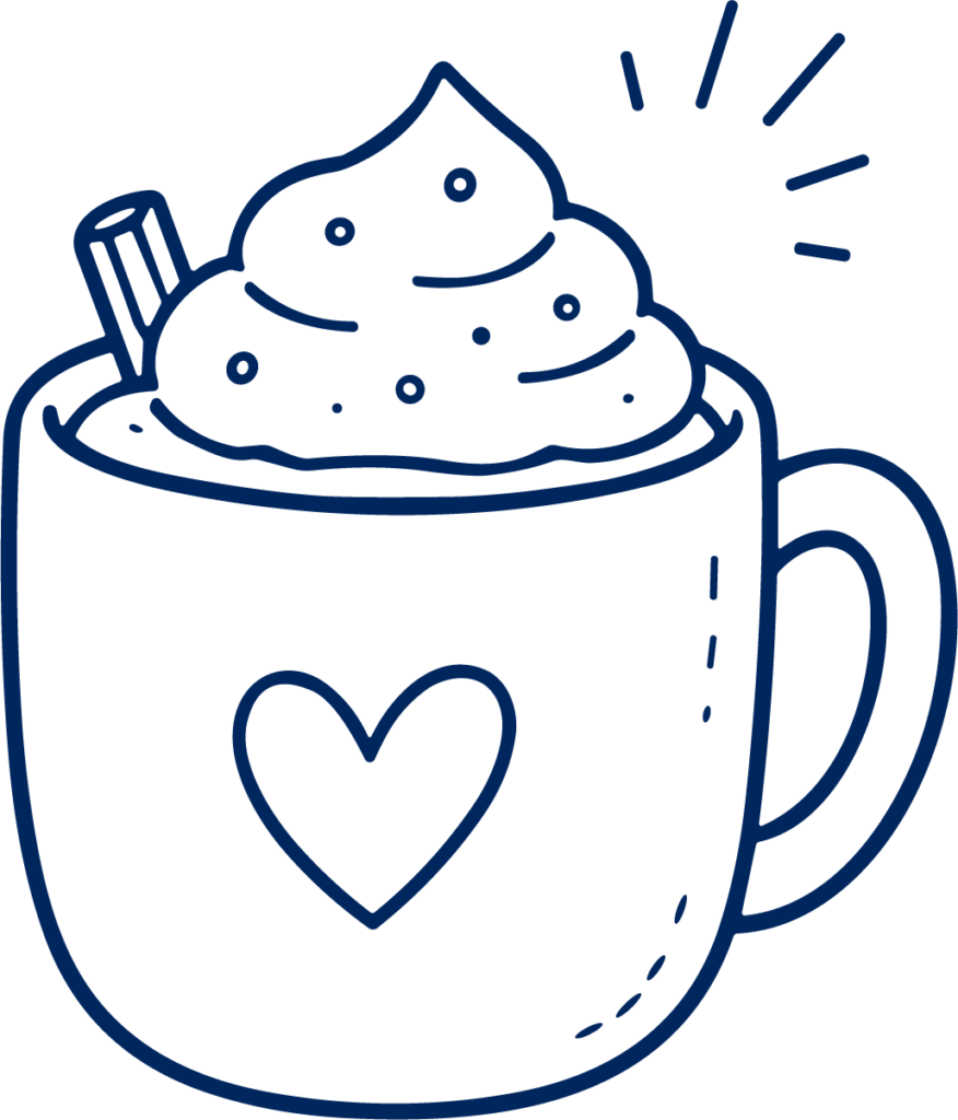 Hot Chocolate Mug SVG Cozy Sketch Vector