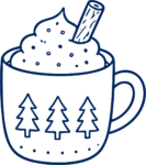 Hot Cocoa Mug SVG Cozy Holiday Vector