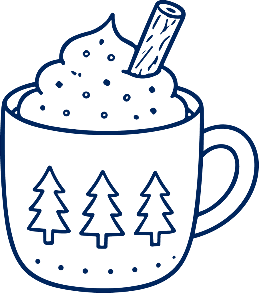 Hot Cocoa Mug SVG Cozy Holiday Vector