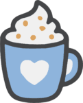 Hot Cocoa Mug SVG Cozy Heart Vector