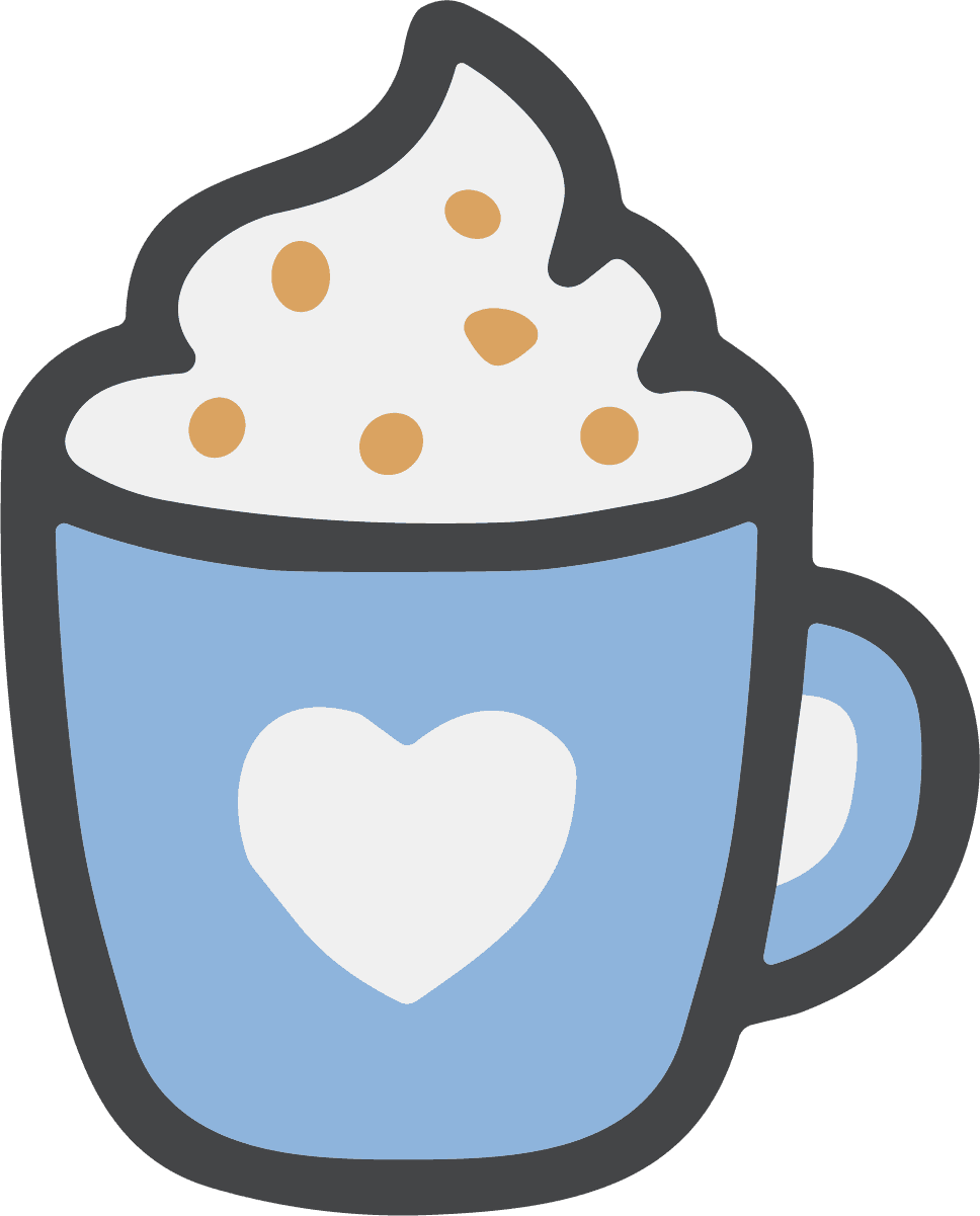 Hot Cocoa Mug SVG Cozy Heart Vector - Image 1