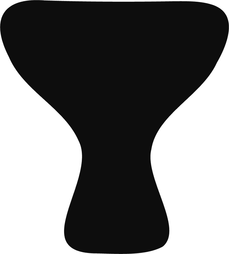 Hourglass Silhouette SVG Bold Curves Vector