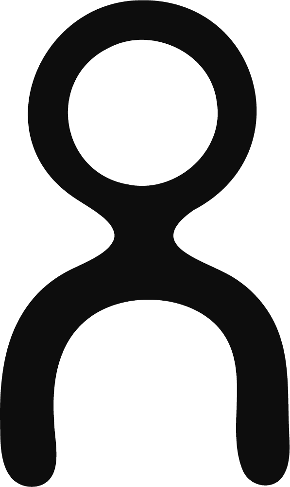 Human Figure SVG Bold Silhouette Vector