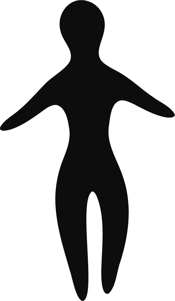 Human Silhouette SVG Bold Vector