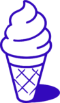 Ice Cream Cone SVG Swirled Line Art Vector