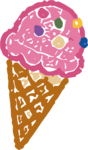 Ice Cream Cone SVG Playful Pink Vector