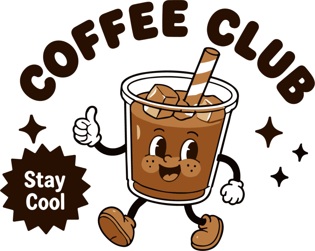Iced Coffee Character SVG Cheerful Walking Vector