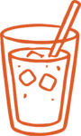 Iced Drink Glass SVG Simple Outline Vector