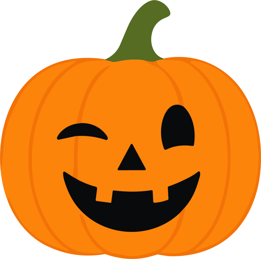 Jack-O-Lantern SVG Winking Grin Vector
