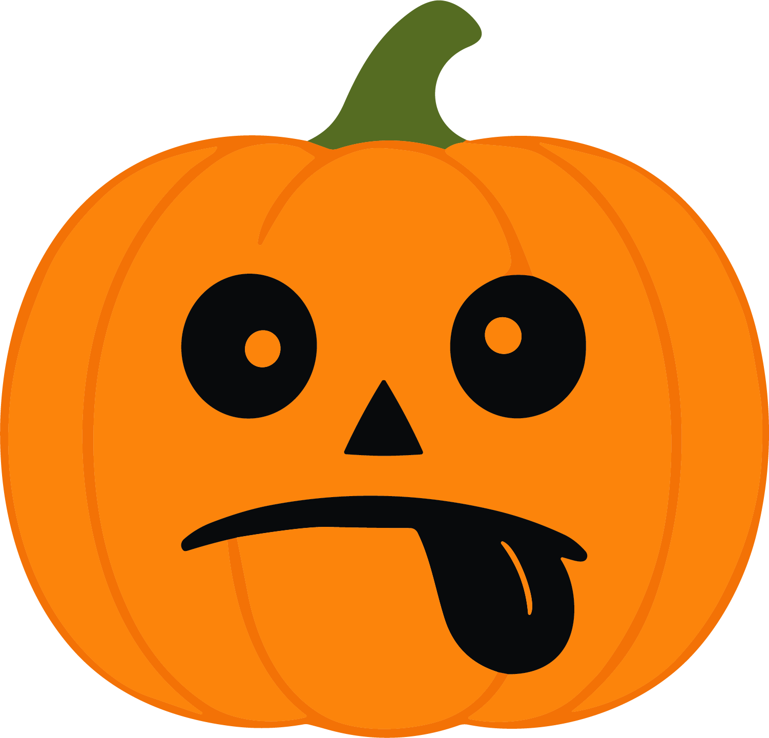 Jack O Lantern SVG Silly Grin Vector - Image 1