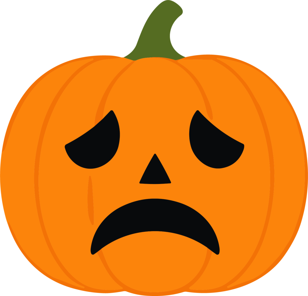 Jack-O-Lantern SVG Grumpy Face Vector