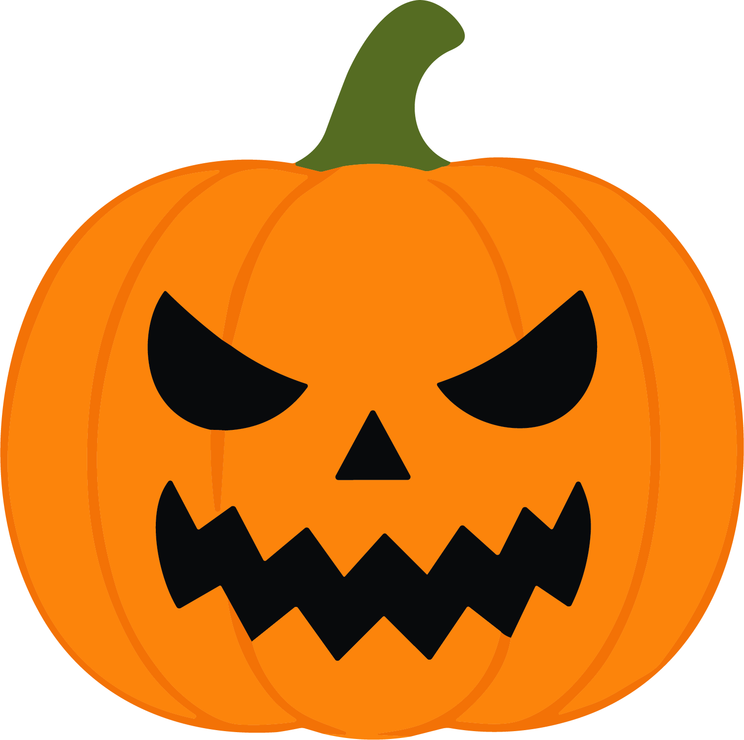 Jack O Lantern SVG Menacing Grin Vector - Image 1
