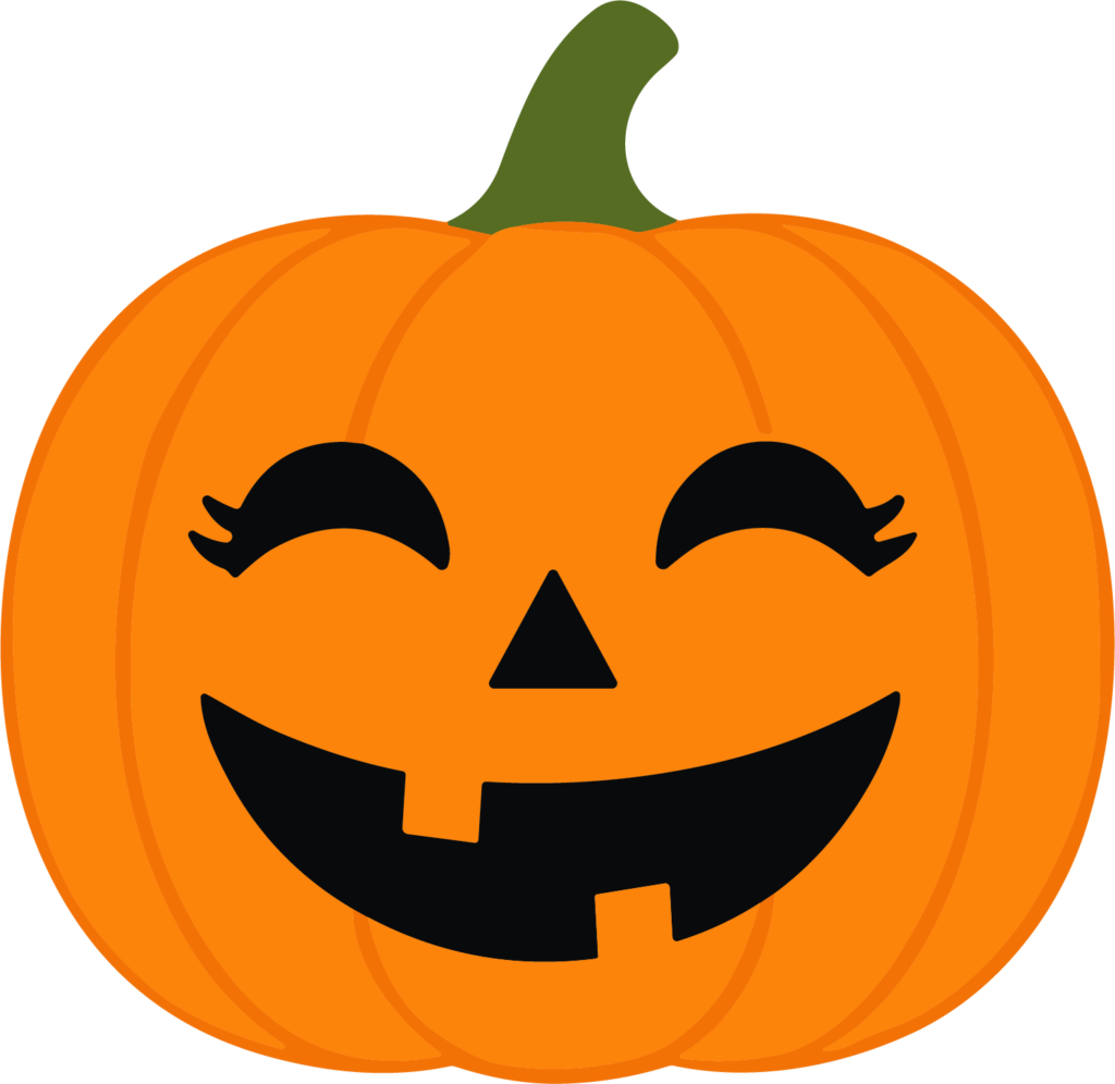 Jack-O-Lantern Pumpkin SVG Cheerful Grin Vector