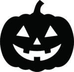 Jack-O-Lantern Pumpkin SVG Grinning Silhouette Vector