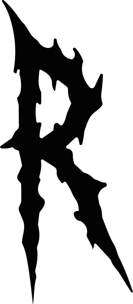 Jagged Letter D SVG Sharp Edged Vector