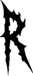 Jagged Letter D SVG Sharp Edged Vector