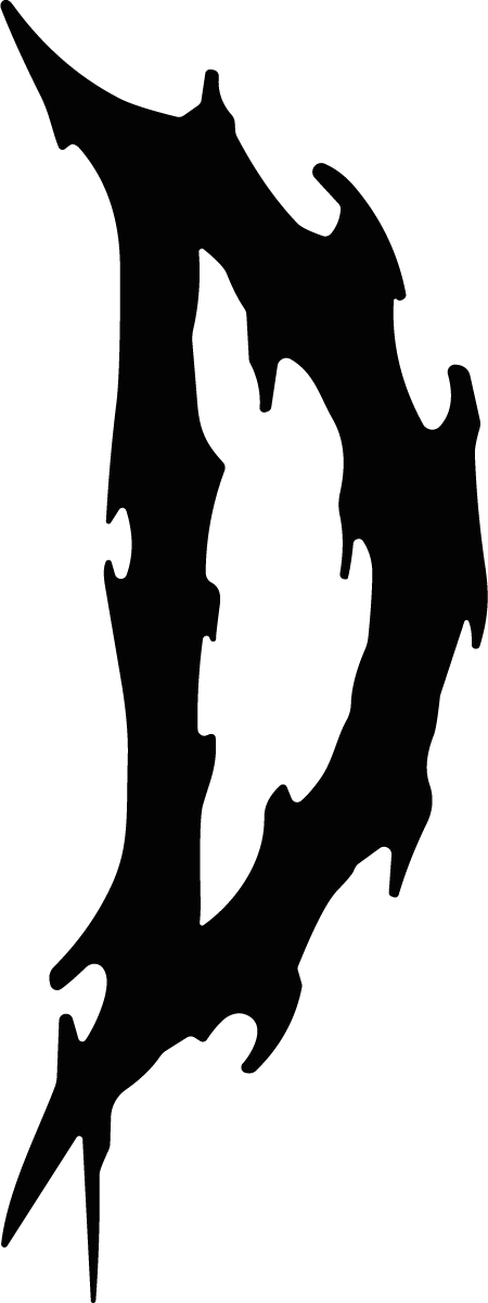 Jagged Silhouette SVG Torn Shadow Vector - Image 1