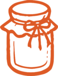 Jam Jar SVG Rustic Outline Vector