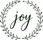 Joy Wreath SVG Rustic Script Vector