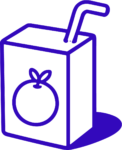 Juice Box SVG Bold Outline Vector