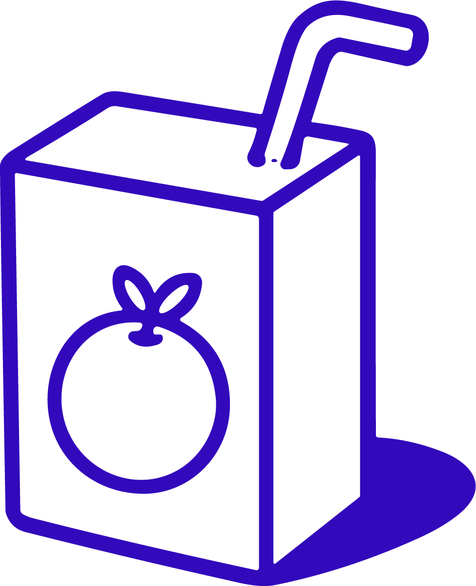 Juice Box SVG Bold Outline Vector - Image 1