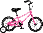 Kids Bicycle SVG Sketchy Outline Vector