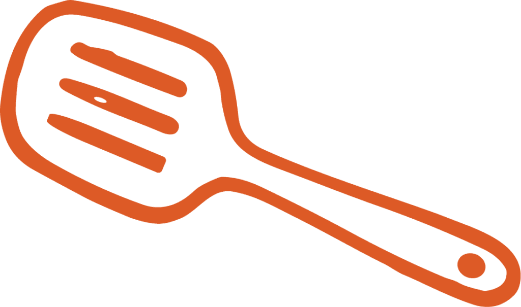 Kitchen Spatula SVG Rustic Line Sketch Vector