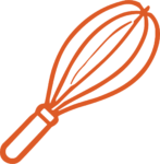 Kitchen Whisk SVG Bold Outline Vector
