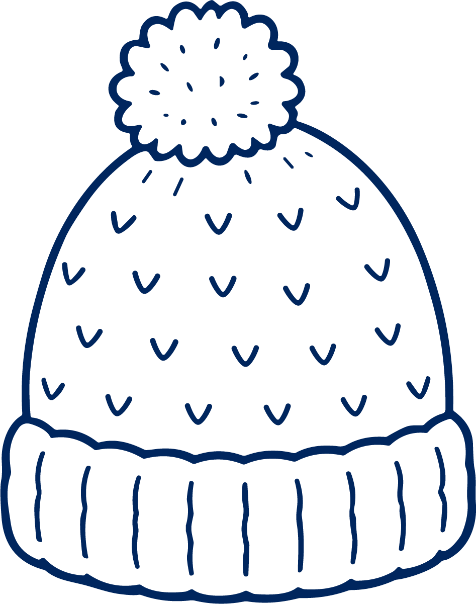 Knit Beanie SVG Cozy Winter Vector - Image 1