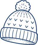 Knit Beanie Hat SVG Cozy Winter Sketch Vector