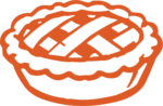 Lattice Pie SVG Rustic Outline Vector